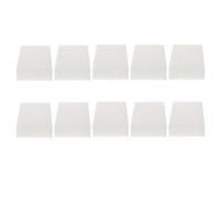 RUNROTOO 10pcs White Synthetic Material Dish Cleaning Sponges with High-Density Nano Compression for Effective Kitchen and Household Cleaning Supplies