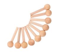 RUNROTOO 10pcs Wooden Pegs for Pegboard with Burrs-Free Smooth Surface, Sturdy Wood Material, for DIY Projects and Crafts, Wood Stick Accessories for Organising and Display