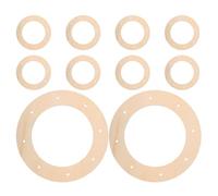 RUNROTOO 10pcs Wooden Wreath Frames Set, 30cm Outer Diameter DIY Craft Rings for Christmas and Wedding Floral Arrangements, Unfinished Wooden Hoop for Home Decor and Craft Supplies
