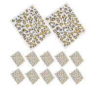 RUNROTOO 12pc Realistic Leopard Print Temporary Tattoos for Adults, Skin-safe Transfer Paper Stickers with Removable and Versatile Body Decor, for Daily Styling and Events
