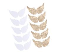 RUNROTOO 12pcs Angel Wings Sew on Applique Decorative Cloth Patch Unique Design Assorted Color Comfortable Easy to Carry for Costume Balls and Daily Wear