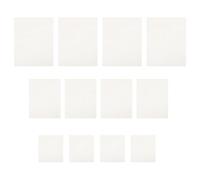 RUNROTOO 12pcs Beige Suede Chamois Cloth Trimming Tool for Pottery Clay Artist, Absorbent Leather Smoothing Cloth with Comfortable Touch, for Pottery DIY Wipe and Clay Modeling
