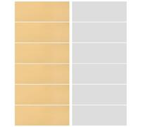 RUNROTOO 12PCS Copper Zinc Electrode Set: Pure Anode Metal Sheet - Fruit Battery Science Experiments Zinc Copper Strips for DIY Projects Electroplating,5x2cm