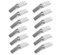 RUNROTOO 12pcs Heavy Duty Drywall Anchors Toggle Bolt Wings for Plasterboard Fixings Galvanized Iron Material Convenient for DIY Projects and Easy to Store in Silver Colour