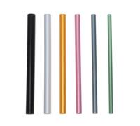 RUNROTOO 12pcs Nail Art Shaping Stick Metal Modeling Tubes for Nail Extension Shaping Curve Rod Tool for French Manicure and Crystal Art Supplies