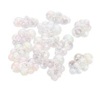 RUNROTOO 12pcs Tiny Artificial Bath Bubbles Miniature Dollhouse Accessories Acrylic Cloud-shaped Bubble Clusters with Refract Light Effect for Creative Shops and Photoshoots