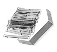 RUNROTOO 150pcs Metal Binder Clips with Smooth Surface and Well Polished Finish, Large Capacity File Clips for Home and School Office Supplies, Sturdy Metal Clamps for Document Binding