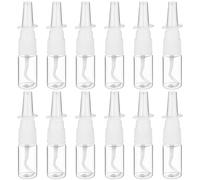 RUNROTOO 15Ml Pump Spray Bottle Plastic Nasal Refillable Mist Atomiser 20 Pcs Suitable for Sports and Busy Days