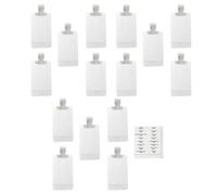 RUNROTOO 16pcs Travel Refillable Empty Shampoo Bags and Leakproof Cosmetic Containers Set, Portable Pet Material, 100ml Capacity, Practical to Use and Save Backpack Space for Travel