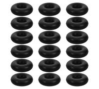 RUNROTOO 18pcs Rubber Cable Limit Rings for Gym Equipment Accessories with Shock Absorption and Precision Positioning, Compatible with Fitness Pulley Machines for Exercise Cable Replacement