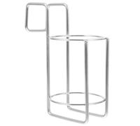 RUNROTOO 1pcs Hand Hook Shower Gel Holder Stainless Steel Easy Installation Minimalist Sleek Style Suitable for Bathroom Storage