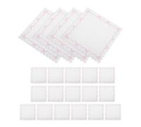 RUNROTOO 1set Disposable Paper Napkins Pink with Bow and Lace Design Square Dinner Napkins with Gentle Texture and Sturdy Structure, for Birthday Tea Party or Elegant Event 40pcs