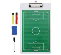 RUNROTOO 1set Football Coaching Board Magnetic Double-sided Soccer Match Strategy Board Lightweight Portable Training Equipment for Team Analysis and Tactical Planning Random Color