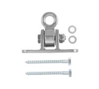 RUNROTOO 1set Heavy Duty Galvanized Iron Swing Hooks with Metal Hanging Bracket Ceiling Mount Hanger Hardware for Hammock Chairs Porch Playground All-Weather Resistant Installation