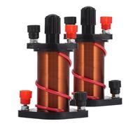 RUNROTOO 2 Pcs Teaching Auxiliary Coil for Physics Experiments Lightweight Copper Electromagnetic Induction Coil Easy to Store for Schools and Studying Secondary Level