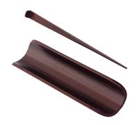 RUNROTOO 2 Piece Bamboo Tea Accessory Set for Gong Fu Tea Ceremony Portable and Versatile with Elegant Natural Aesthetic for Home and Outdoor Use