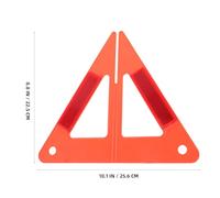 RUNROTOO 2 Sets Reflective Road Safety Triangles for Car and Trailers, Plastic Emergency Warning Signs with High Visibility Reflective Surface, Convenient to Carry and Store for Road