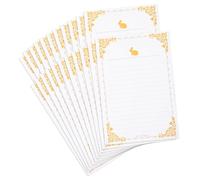 RUNROTOO 20 Sheets of Vintage Style White Letter Kraft Paper for Writing and Decorative Use, Thick Paper Material for Invitations and Creating Unique Messages