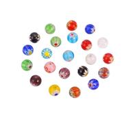 RUNROTOO 200pcs 6mm Round Loose Beads for Bracelets and Jewelry Making DIY Craft Supplies Mixed Style Beads for Jewellery Making