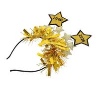RUNROTOO 2026 Graduation Time New Year Eve Hairbands with Star Shape, Golden Versatile Use Headband Resistant to Fading, Holiday Headwear for Parties and Balls