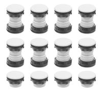 RUNROTOO 20pcs Electrical Enclosure Filler Plug Plastic Push Button Cap 0.59 Inch Diameter with Modular Structure and Abrasion-resistant Surface for Panel Mount Switches in Property