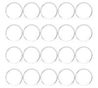 RUNROTOO 20pcs Glass round Cabochons 1.5cm Nail Polish Color Display Cards for Nail Art Designs at Home with Convenient Display and Aesthetic Appeal
