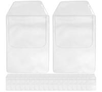 RUNROTOO 20pcs Insert Type Pen Bags for Doctors and Nurses PVC Pen Protector Storage Bags with Large Capacity Easy to Carry Hospital Accessory