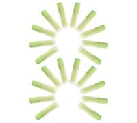 RUNROTOO 20pcs Lip Balm Tube Empty Cosmetic Tube 4g/0.14oz Plastic Green Compact Storage for DIY Cosmetic Making Events