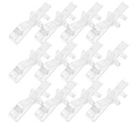 RUNROTOO 20pcs Plastic Blind Clamps Clips for Curtains Lightweight Valance Clip Replacement Vertical Blinds Accessories for Home and Shop Window