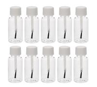 RUNROTOO 20pcs Portable Cuticle Oil Bottles 20ml Advanced Seal Protection Plastic Nail Art Containers for Nail Care and Gel Polish Application