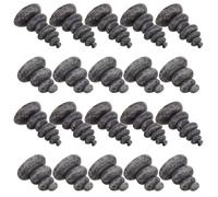 RUNROTOO 20pcs Resin Zen Garden Stacking Rocks with Layered Rock Design, Miniature Garden Landscaping Stones for Aquarium and Meditation, Easy to Clean Decorative Outdoor Stones