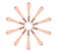 RUNROTOO 20pcs Zinc Alloy Face Cream Applicator Spatula Sl esign for Skincare Routine and Travel, Reusable Metal Cosmetic Scoop Preventing Direct Contact Fingers