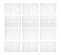 RUNROTOO 24pcs PVC Waterproof Binder Pockets for 6 Ring A5 Loose Leaf Binders, Document Folder 6 Holes, for Travel and Expense Tracking, Compatible Notes and Credit Cards