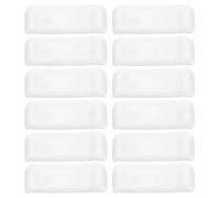 RUNROTOO 24pcs White Ceramic Chopstick Rest - Chinese Dinner Spoon Fork Brush Pen Stand Rack for Countertop - Tabletop Decoration for Sushi Nights