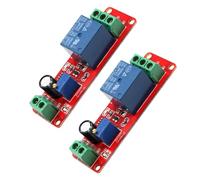 RUNROTOO 2pcs 12v Delay Timer Switch Module Relay Time Delay Relay 12 Volt for Automotive Electrical Equipment and Car Timer Control