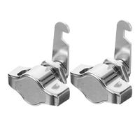 RUNROTOO 2pcs 16mm Cabinet Door Locks Without Key, Heavy Duty Metal File Cabinet Lock for Office, Student Locker, Secure Drawer and Mailbox Locking Hardware