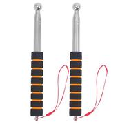 RUNROTOO 2pcs 51" Hollowing Drum Hammer - House Inspection Stick Telescopic - Upgraded Reinforced Solid Ball Design - House Decoration Inspection Hammer (9.65in to 51in)