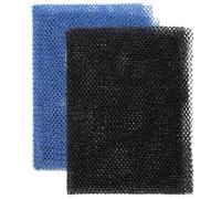 RUNROTOO 2pcs African Exfoliating Net Body Scrubber Elastic Stretchable Shower Sponge for Deep Cleansing and Smooth Skin Practical Bath Back Scrubber for Neck Shoulders Feet Blue Black
