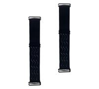 RUNROTOO 2pcs Black Adjustable Elastic Wig Bands with Buckle Band Design Non-skid Silicone and Polyester Material Washable Wigs Fixation for Secure Edges