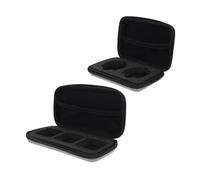 RUNROTOO 2pcs Digital Product Bag for Earphone Mic Storage and Cable Management, Cloth Material with Simple Design, Portable Storage Case Suitable for Backpack and Suitcase