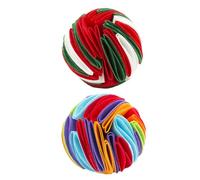 RUNROTOO 2pcs Dog Sniffing Balls for Pets Felt Cloth Material 15cm Diameter Each Slow Eating for Feeding Training and Playing the House to Reduce Destructive Behaviour