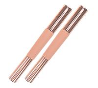 RUNROTOO 2pcs Double Ended Silicone Lip Brush with Cover and Concealer Applicator Mini Dual Headed Makeup Brush for Precise Lipstick and Spot Concealing in Portable Pink Design