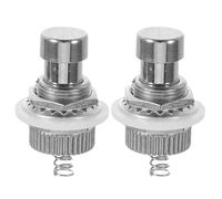 RUNROTOO 2pcs Electric Guitar Effect Pedal Footswitch - Latching Stomp Push Button - Replacement Switch for Guitar Effect Pedal Accessories