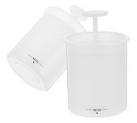 RUNROTOO 2pcs Face Wash Foam Maker Cups Portable Plastic Facial Cleansing Foam Makers for Travel and Home Use