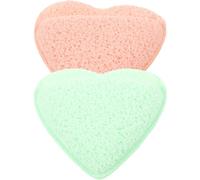 RUNROTOO 2pcs Facial Scrubber Face Cleansing Pads Material Comfortable Experience No Additional Products Needed Cute Fashionable Design for Daily Skincare