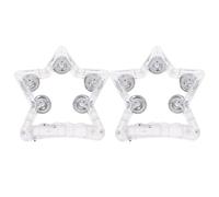 RUNROTOO 2pcs Five-pointed Star Flashing Bell Musical Flashing Tambourines Handheld Percussion Instrument Party Light up Tambourine Glow Dark