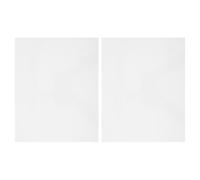 RUNROTOO 2pcs Guitar Pick Guard Material - Blank Back Plate Cover Self Adhesive 0.7mm Thick - 9.8x7.9" Scratch Protector Replacement for Acoustic Guitar White Style 2