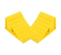 RUNROTOO 2pcs Heavy Duty Wheel Chocks with Handles for Car, Rv, and Travel Trailers, 15.5x10x10cm Tire Stabilizer Wedges for Camper and Motorhome Parking Safety