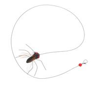 RUNROTOO 2pcs Interactive Cat Replacement Heads for Kitten Teaser Stick, Plastic Insect Shape with Long String, Stimulates Hunting Instincts and Reduces Pet Loneliness for Indoor Home