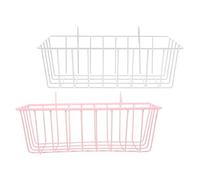 RUNROTOO 2pcs Iron Rabbit Feeder for Cage with Smooth Surface and Fade-resistant Finish, Metal Hay Holder Suitable for Bunny, Hamster, and Bird Feeding in Hutch Or Cage